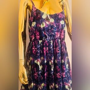 BB Dakota Multicolor Purple Floral Mini Dress, Size Medium, NWT